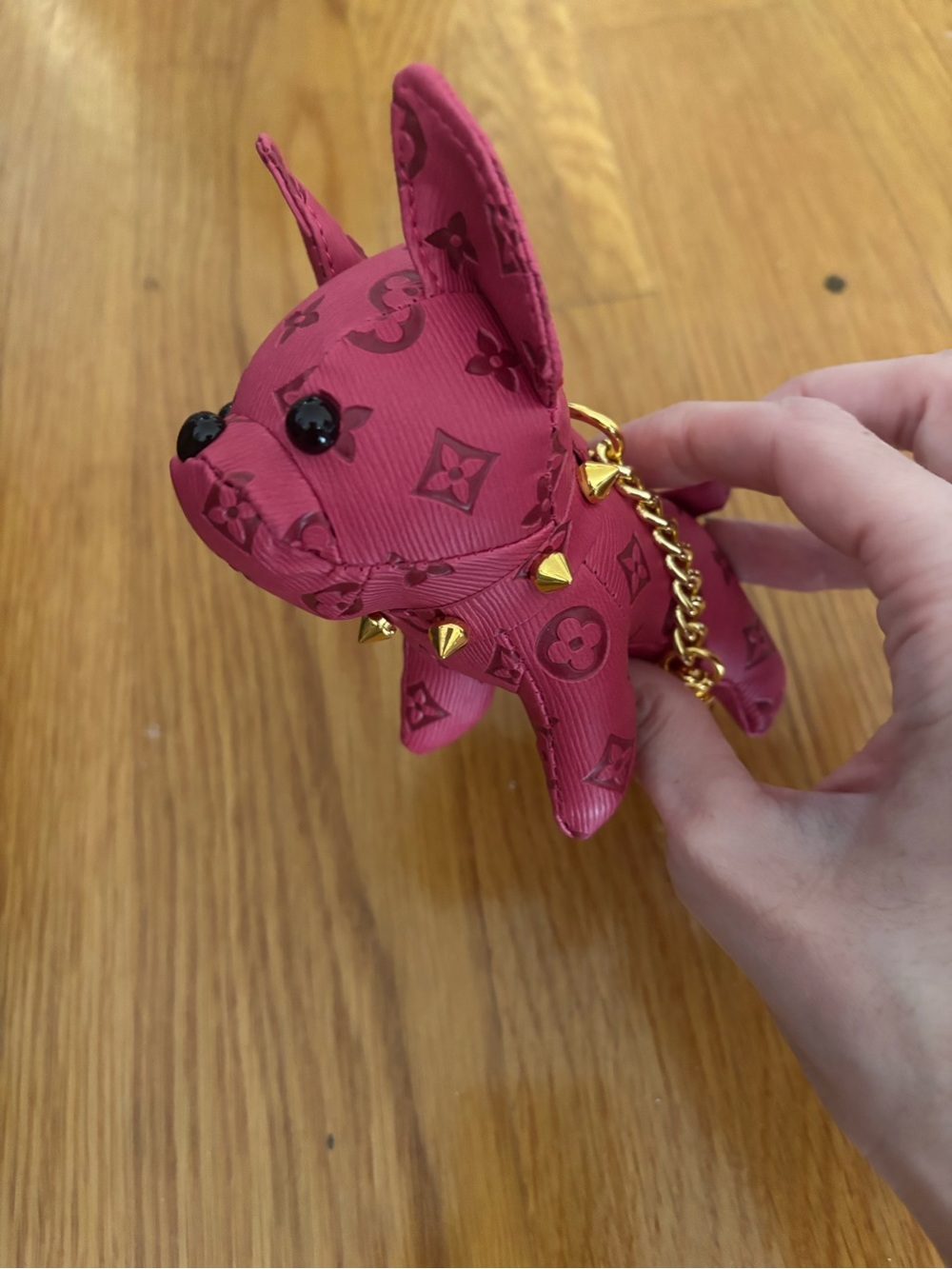 Pink French Bulldog Key or Bag Charm - Picture 3 of 6